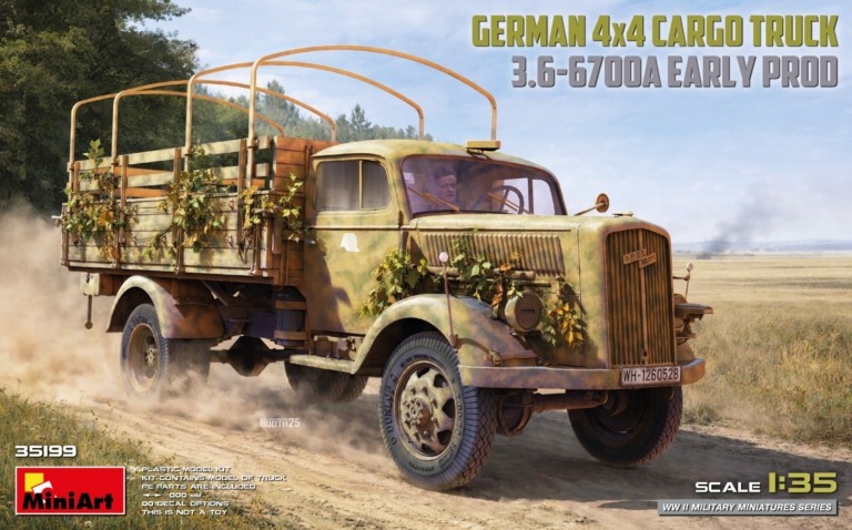 German 4x4 Cargo Truck 3.6-6700A Early Prod 1/35