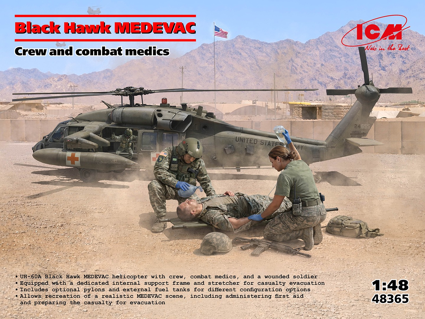 Black Hawk MEDEVAC Crew and Combat Medics 1/48