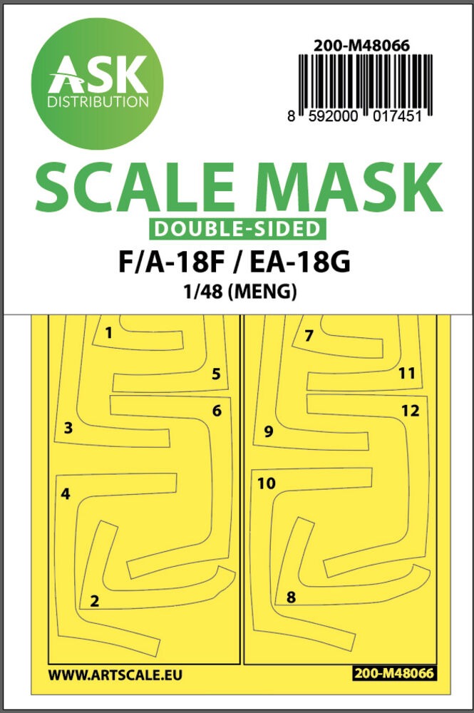 F/A-18F Super Hornet / EA-18G Growler double-sided express mask for MENG
