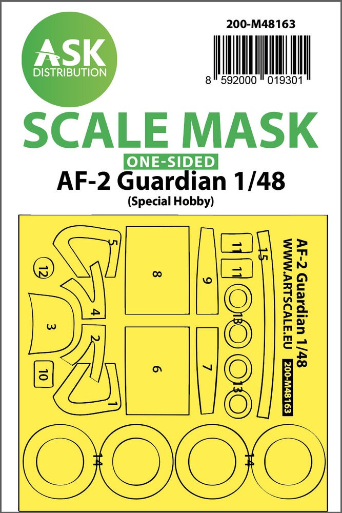 AF-2 Guardian one-sided fit express mask for Special Hobby