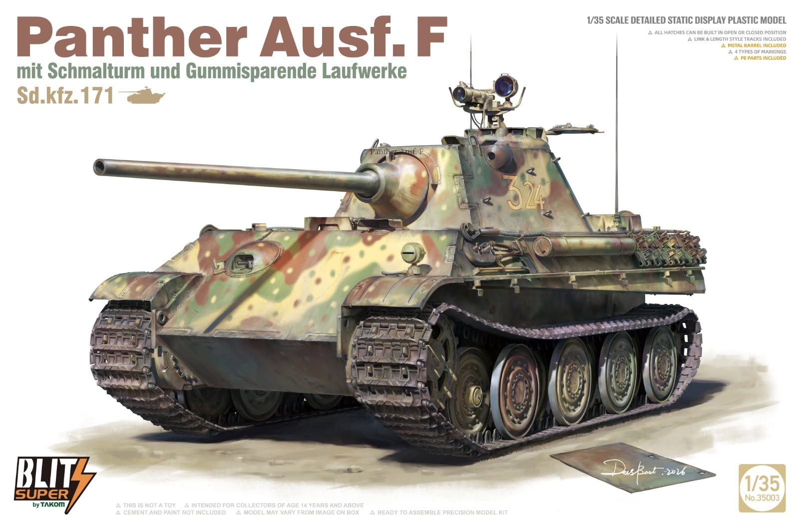 Panther Ausf. F Sd.Kfz.171 1/35