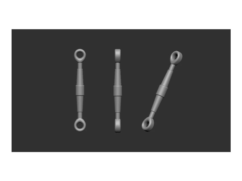 Turnbuckles 50 pcs: 5,5mm / 0,9mm