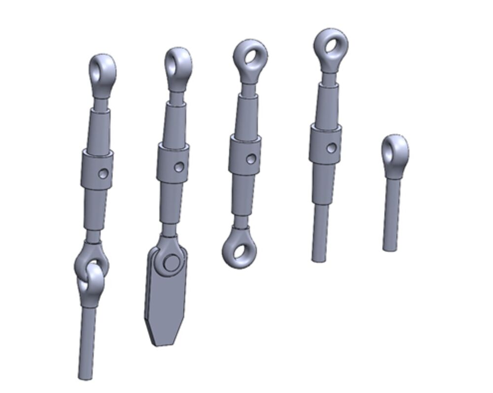 Rigging Turnbuckles - 4 types