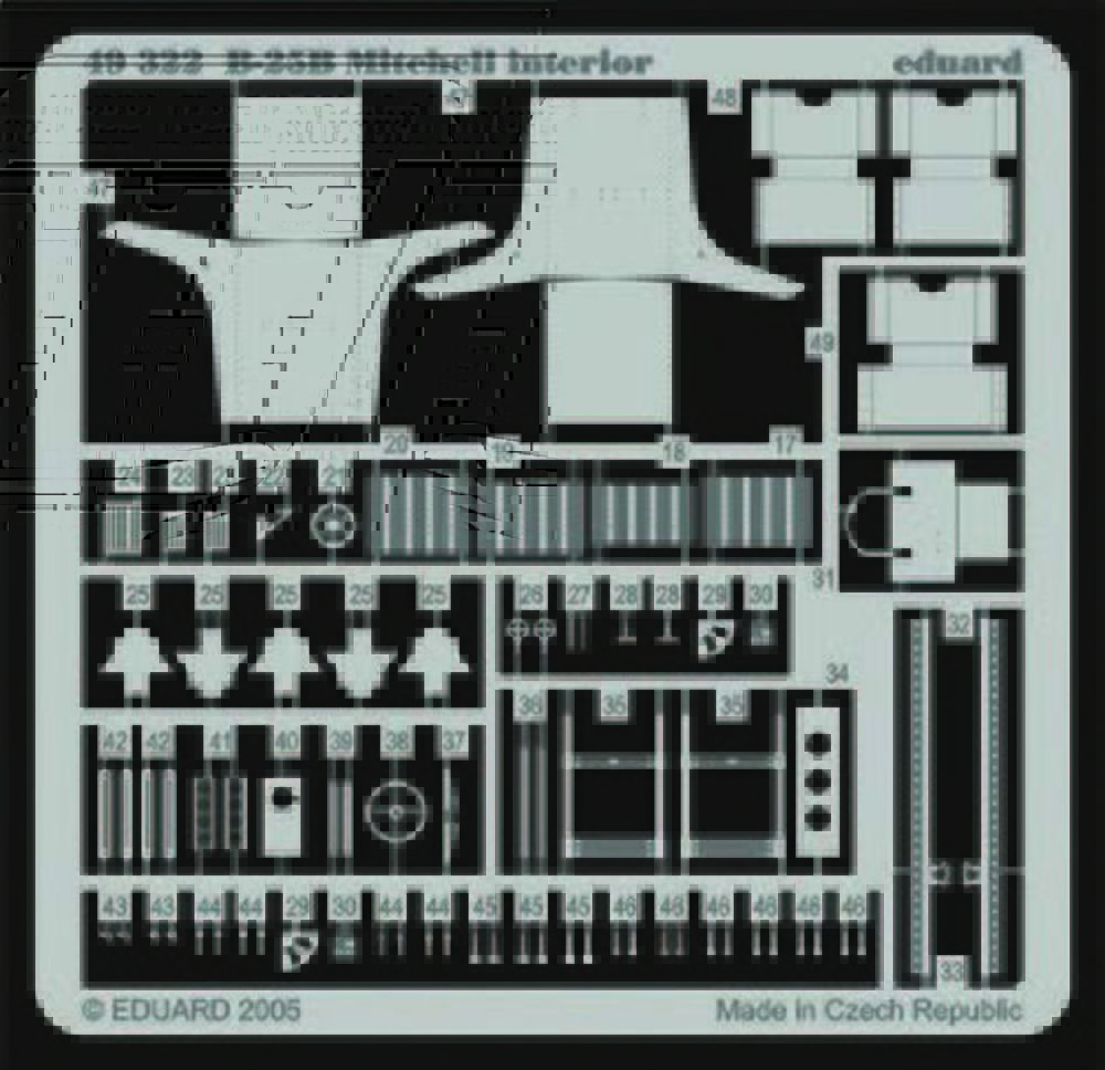B-25B Mitchell interior für Accurate Miniatures Bausatz
