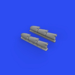 Spitfire Mk.V three-stacks exhausts rounded 1/48 for EDUARD - Image 3