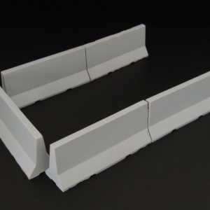 Modern concrete road barriers - Image 1