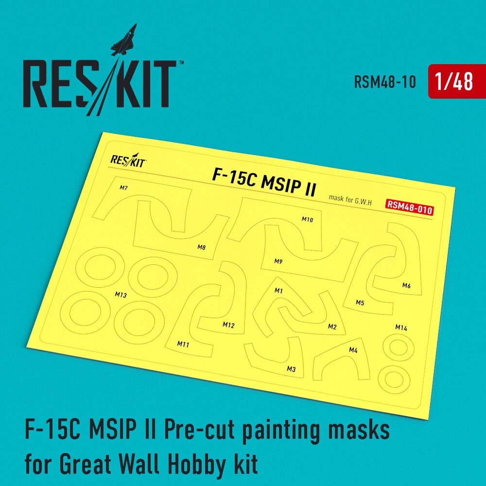 F-15 MSIP ll Pre-cut painting masks for GWH L4817 kit
