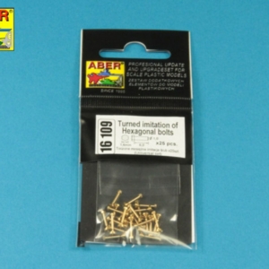 Turned imitation of Hexagonal bolts 1,6 x  6,0 mm x 25 pcs. - Image 1