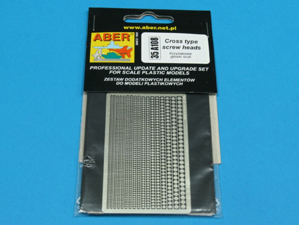 Cross type screaw heads
