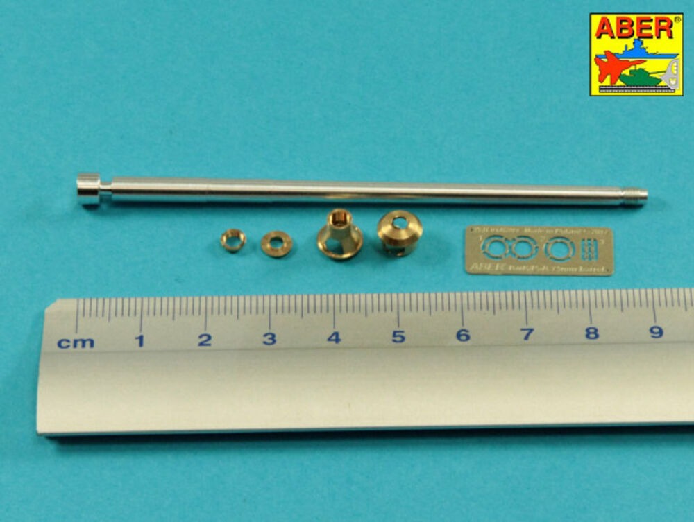 Germ.75mm barrel for KwK40L/48 with late model muzzle brake for Pz.Kpfw.VI, Ausf.J late-Ausf.J final