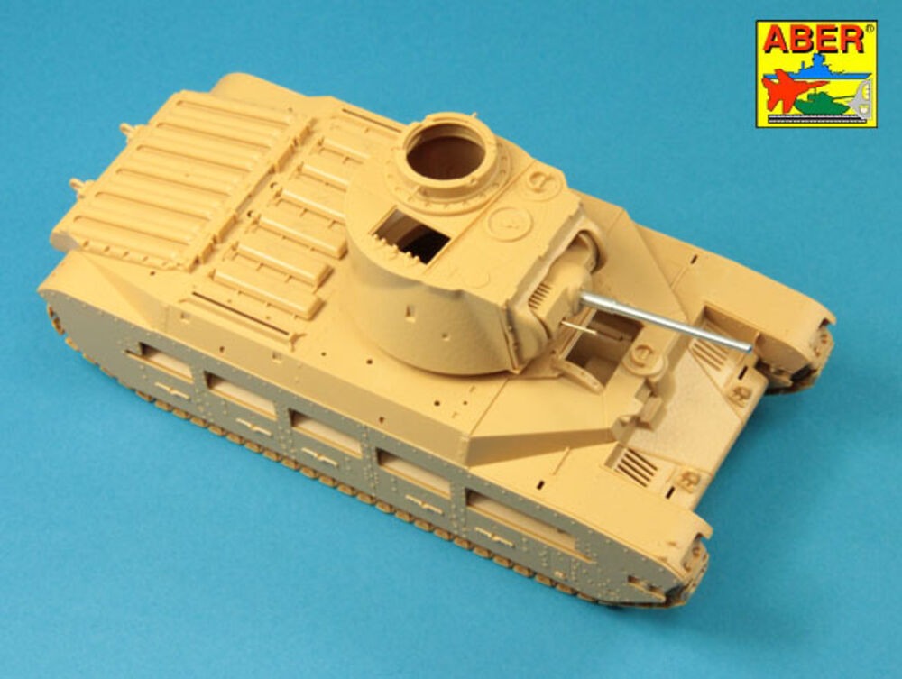 Late barrel for Valentine Mk.II to VII or Matilda Mk.III/IV with Besa MG barrel