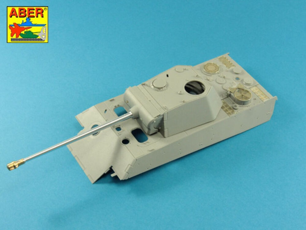 7,5 cm  barrel  with muzzle brake for Panther Ausf.G  (Takom)