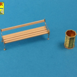 Bench type C & waste basket - Image 5