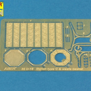 Bench type C & waste basket - Image 6