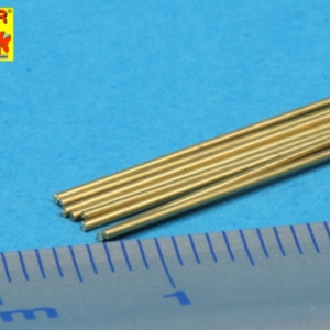 Brass  round rods 0,6mm - Image 3