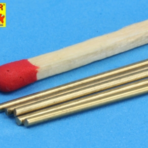 Brass  round rods 1,0mm length 250mm x 5 pcs. - Image 1