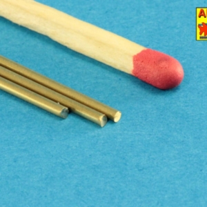 Brass  round rods ? 1,2mm length 250mm x 3 pcs. - Image 3