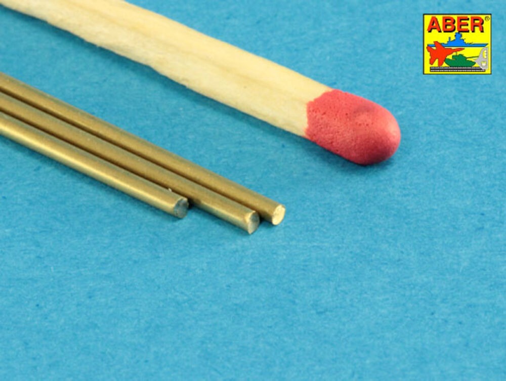 Brass  round rods ? 1,2mm length 250mm x 3 pcs.