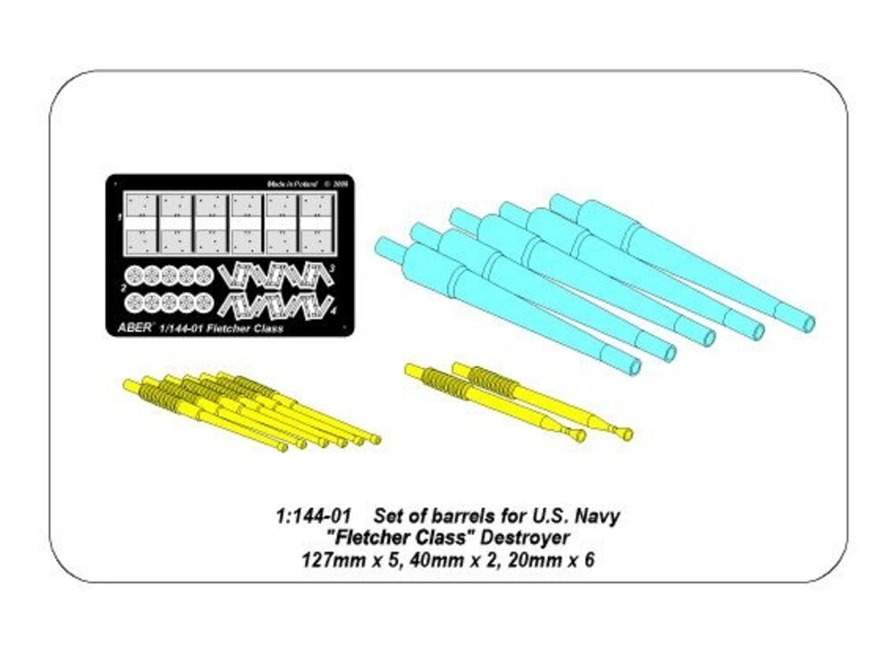 barrels for US Fletcher Clas Destroyer
