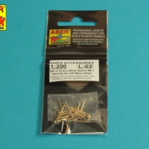 Set of 20 pcs 40 mm Bofors Mk.1 barrels for US Navy ships - Image 1