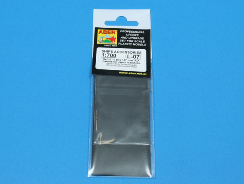 Set of 12 pcs 127 mm barrels for ships Yamato,Musashi