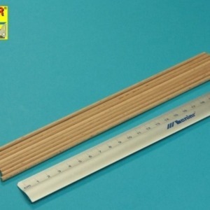Wood round rods 4mm length 250mm x 8 pcs. - Image 2