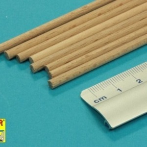 Wood round rods 4mm length 250mm x 8 pcs. - Image 3