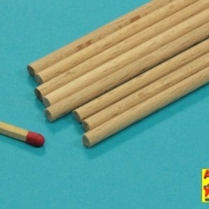 Wood round rods 4mm length 250mm x 8 pcs. - Image 4