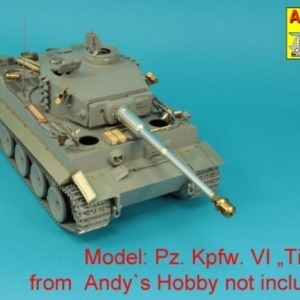 Barrel 8,8 cm KwK 36/56 to Tiger I early  (Andy`s Hobby/Takom) - Image 3