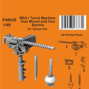 M5A1 Turret Machine Gun Mount and Gun Barrels - Image 1