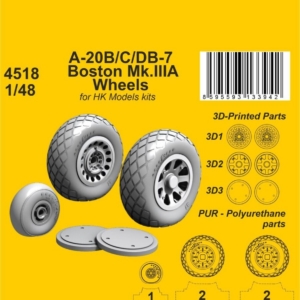 A-20B/C/DB-7 Boston Mk.III Wheels for HK Models - Image 1