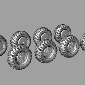 Wheels for 9K714 OKA (SS-23 Spider) for Hobby Boss - Image 3
