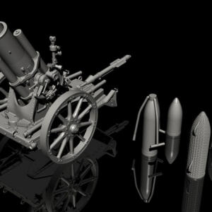 German WWI 25cm schwerer Minenwerfer/ Heavy Mortar-All Resin kit - Image 2