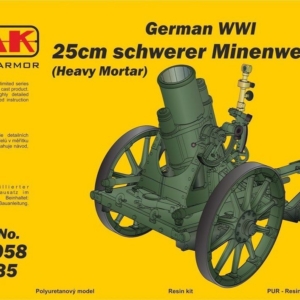 German WWI 25cm schwerer Minenwerfer/ Heavy Mortar-All Resin kit - Image 1