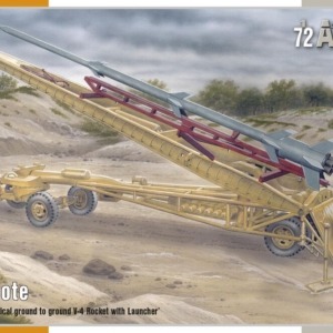 Rheinbote German WWII tactical ground to ground V-4 Rocket with Launcher