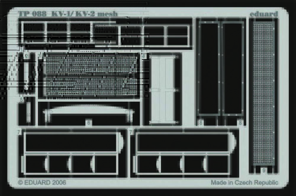 KV-1/KV-2 mesh early für Trumpeter Bausatz