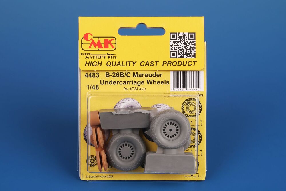 B-26B/C Marauder Undercarriage Wheels  / for ICM kit