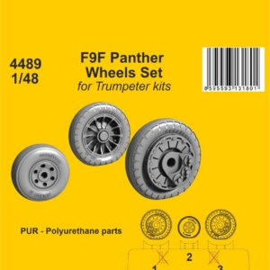F9F Panther Wheels Set / for Trumpeter kits - Image 1