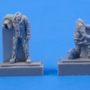 Two Fouga Magister Pilots and a.Mechanic for Special Hobby kit (3 fig) - Image 1