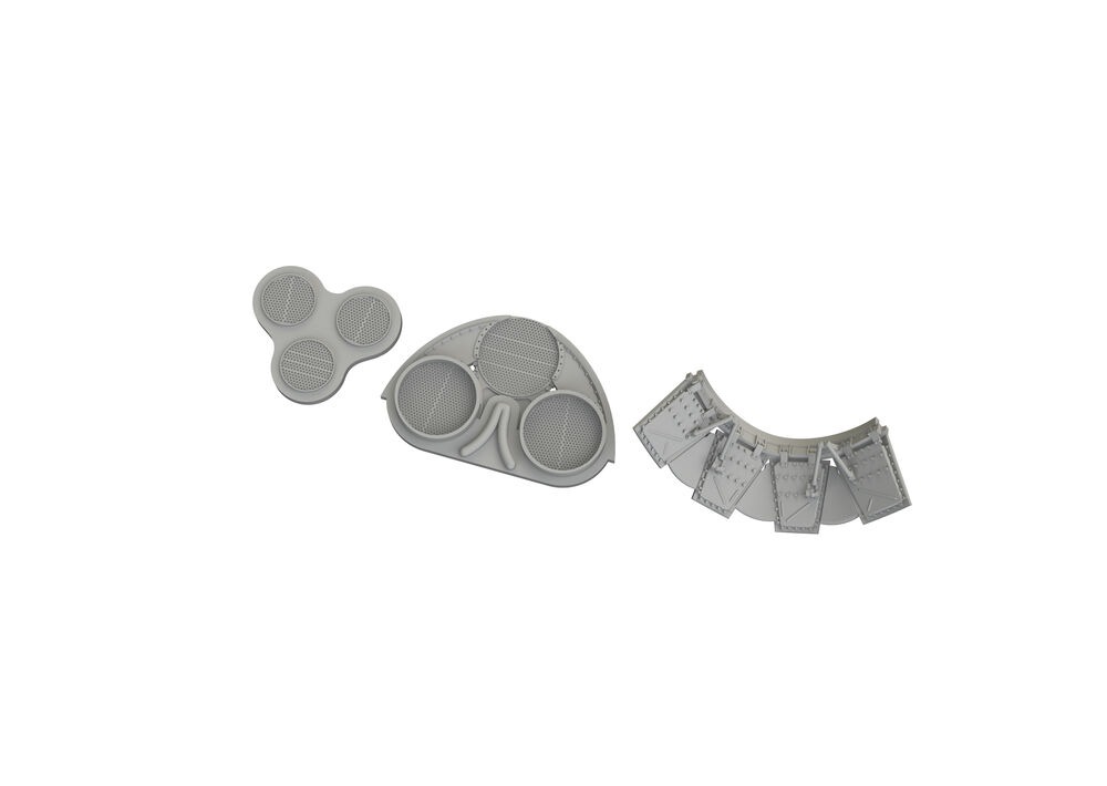 P-40E radiators upgrade set PRINT EDUARD
