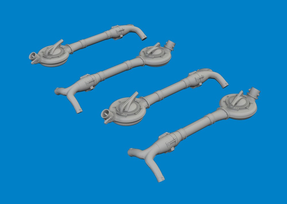 B-24D turbochargers PRINT  HOBBY BOSS