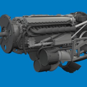P-40K engine PRINT for Eduard - Image 3
