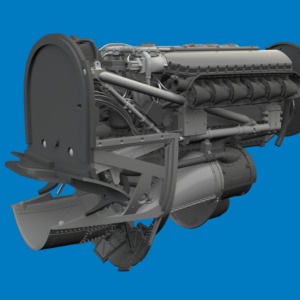 P-40K engine PRINT for Eduard - Image 4