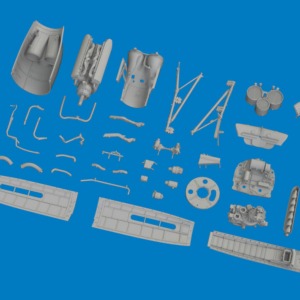 P-40K engine PRINT for Eduard - Image 1