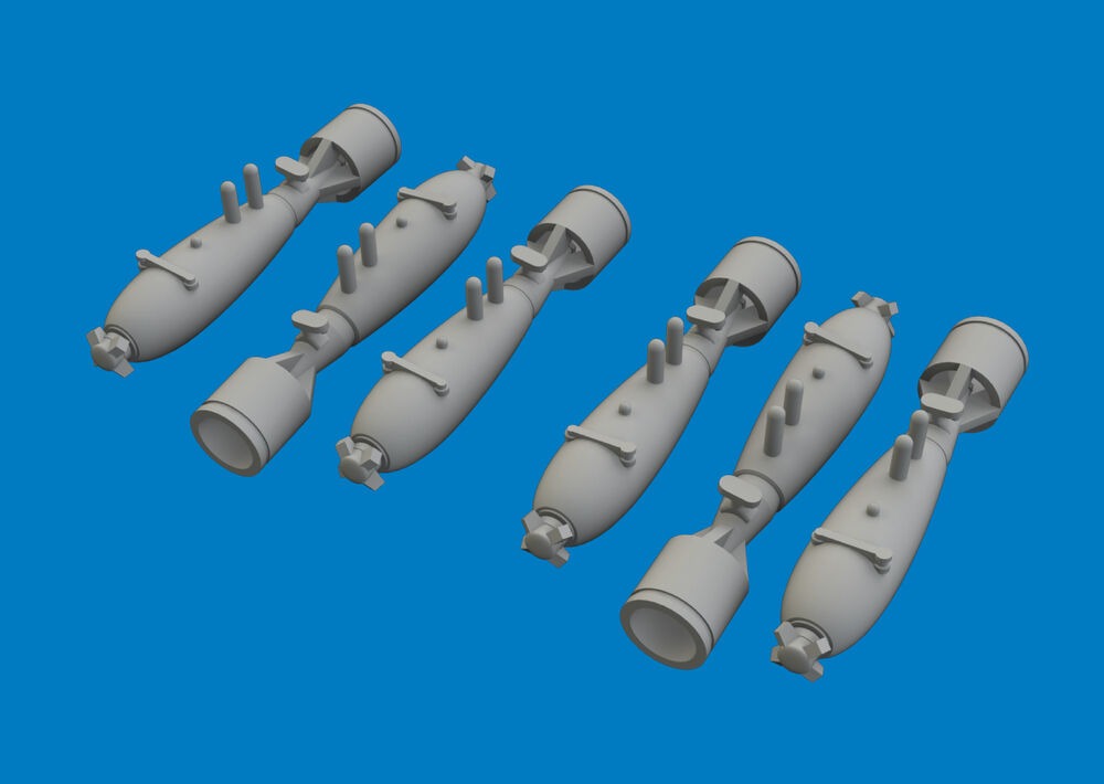 P-40 40lb frag bombs PRINT for Eduard