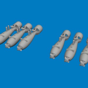 P-40 40lb frag bombs PRINT for Eduard - Image 1