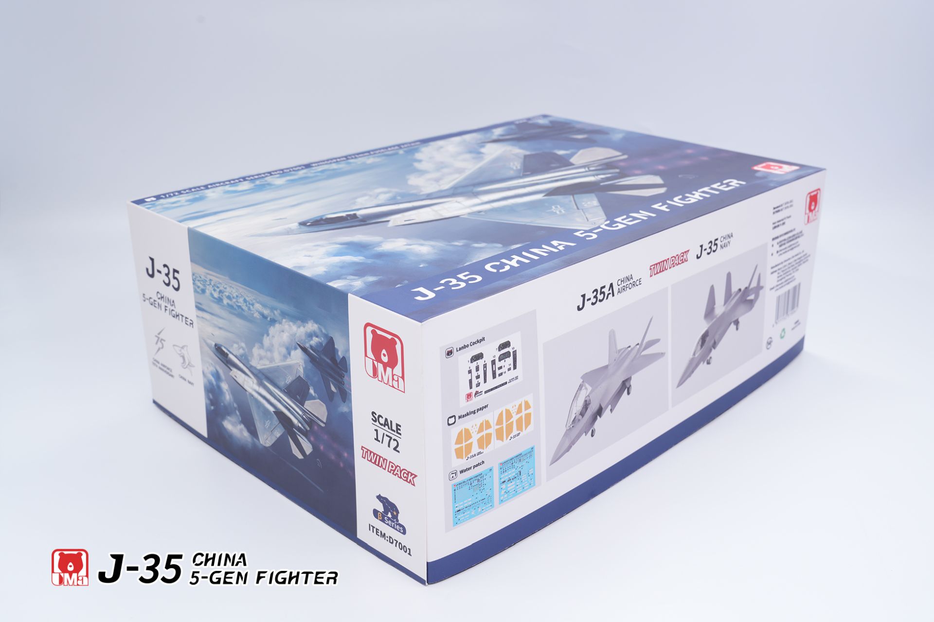 Shenyang J-35 Gyrfalcon Fifth-generation Medium Stealth Fighter 1/72 Twin Pack (PLAAF J-35A and PLAN J-35)