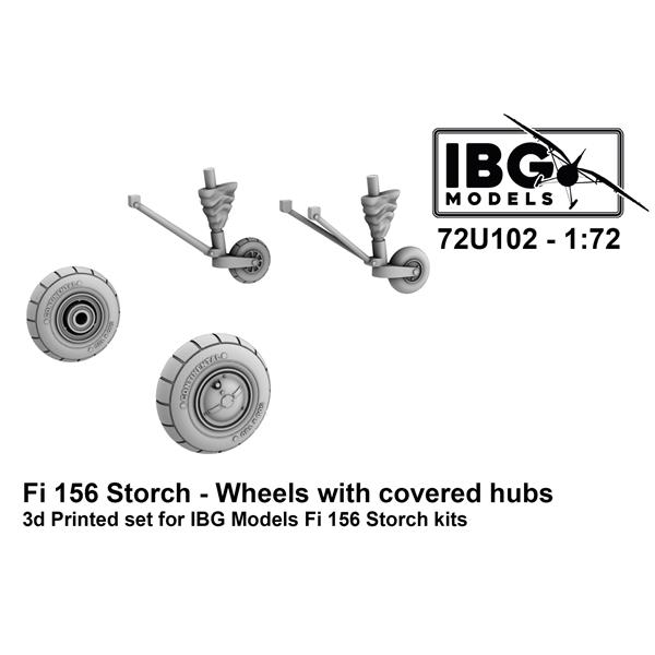 Fieseler Fi 156 Storch - Wheels with covered hubs 1/72