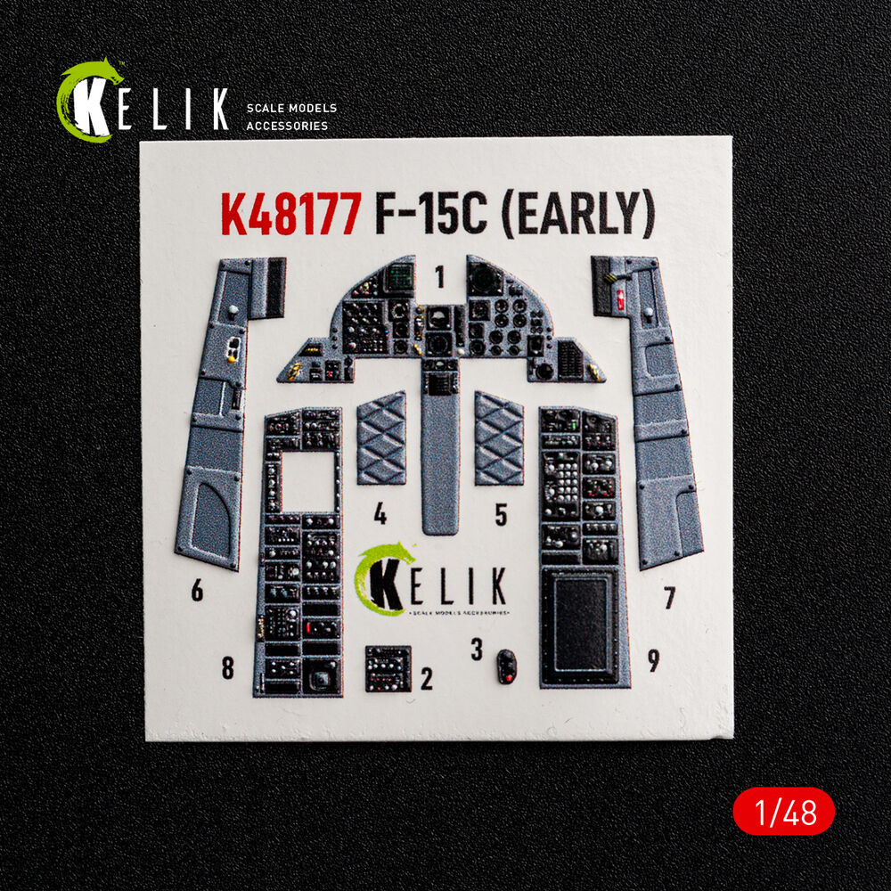 F-15C (Early) - interior 3D decals for Hasegawa