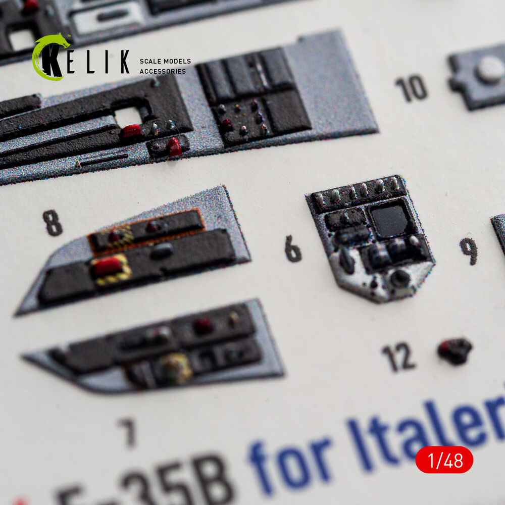 F-35B - interior 3D decals for Italeri